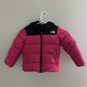 KIDS - NORTHFACE - NORTH FACE - JACKET - WINTER JACKET - SIZE 4T - PINK / BLACK